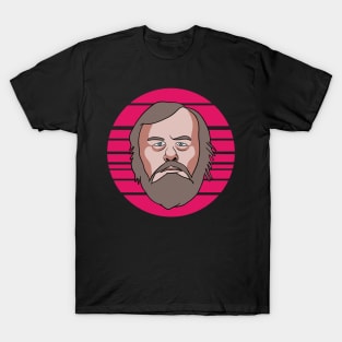 Slavoj Zizek - 80s Sunset T-Shirt